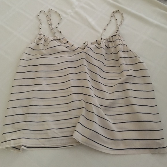 Acacia swimwear tank top in cape cod stripe