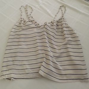 Acacia swimwear tank top in cape cod stripe