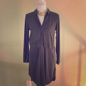 TOPSHOP olive green shirt dress. Worn once