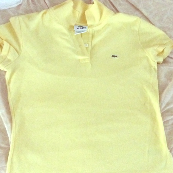Short sleeve classic Lacoste polo preppy chic