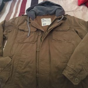 Mens AE quilted hoodie jacket