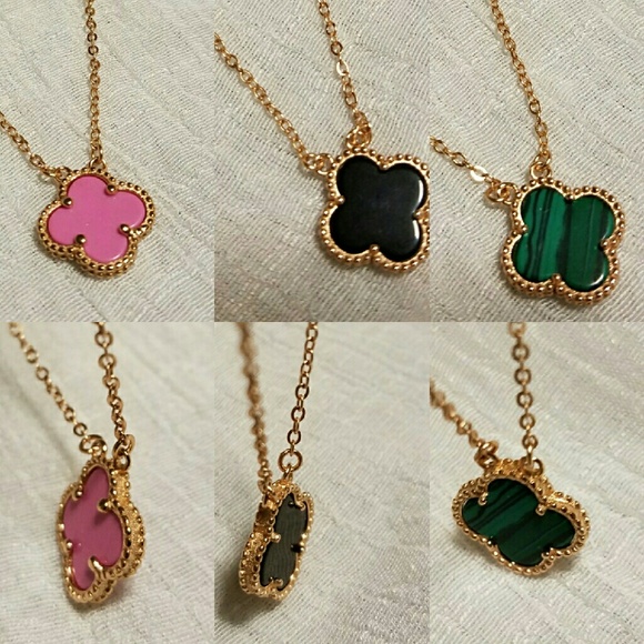 Rose Gold Four Leaf Clover Necklace - Picture 4 of 6