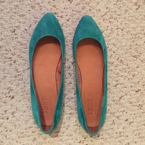 Madewell Turquoise Flats