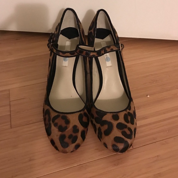 Leopard print Mary Janes