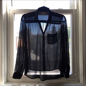 URBAN OUTFITTERS Semi-sheer Button Down