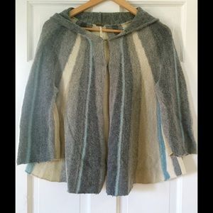 Free People rare hooded poncho.