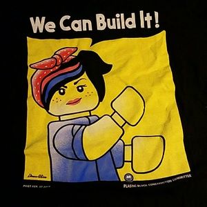 Black women's tee fury juinor xxxl shirt lego