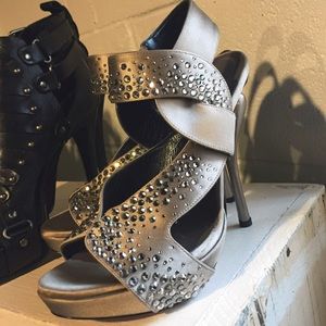 Satin Crystal Georgina Goodman Heels
