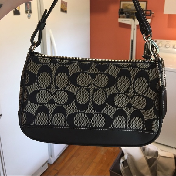 FINAL PRICE DROP Small coach signature handbag