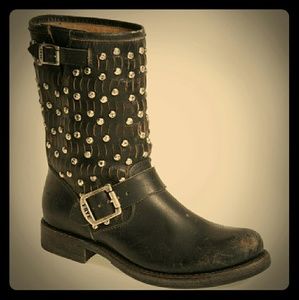 Frye 'Jenna Cut Stud Moto' Boots