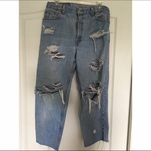 Vintage Levi's distressed jeans