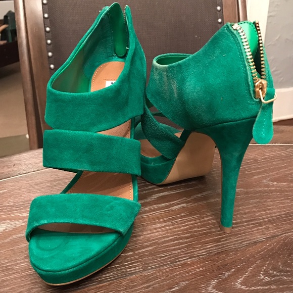 Swede Turquoise Steve Madden heels