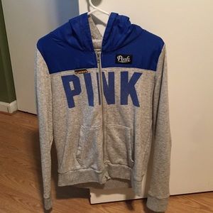 PINK full zip hoodie