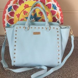 BCBG Turquoise Studded Tote