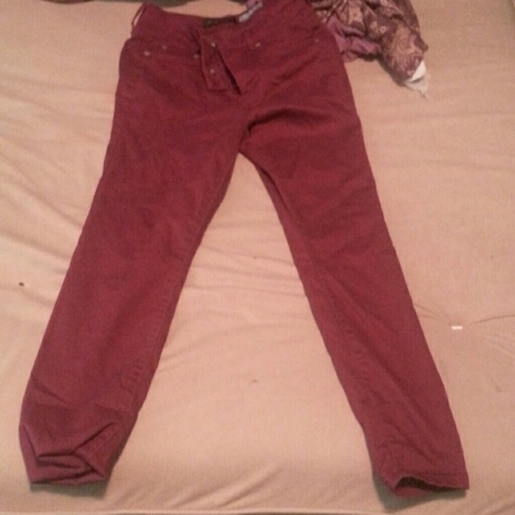 Burgundy Aeropostale high wasited jeggings size 6