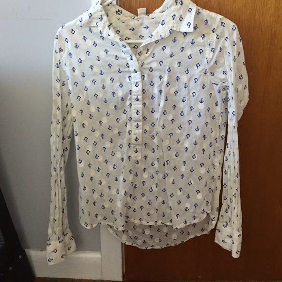 J crew 100% cotton crew collard shirt
