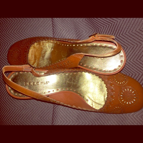 BCG Girls leather sandals