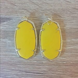 Kendra Scott Danielle Earrings in Yellow