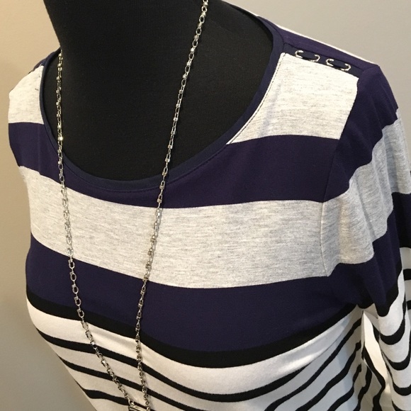 White House Black Market Striped Top