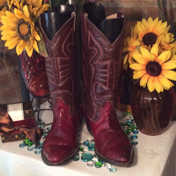 EEL Skin Western Boots - Picture 2 of 4