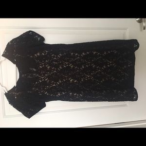 Black lacy cocktail dress