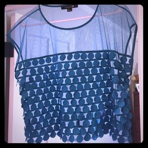 See through accent top!