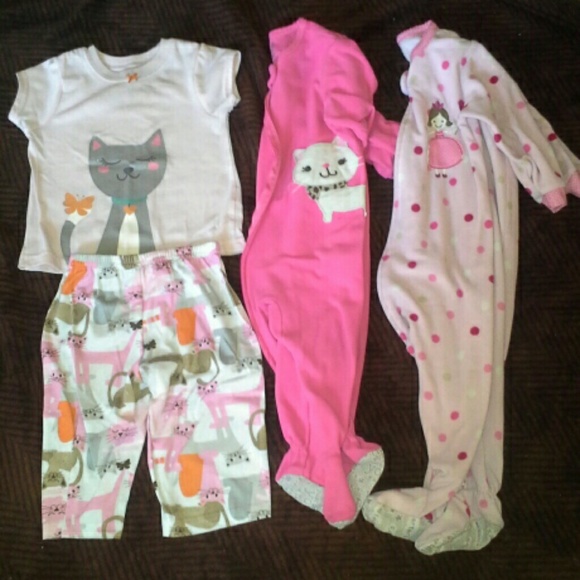 Donating soon Girls 12-18 month pajama lot