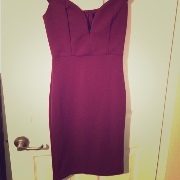 Sexy Maroon Dress