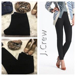 J.CREW MINNIE BLACK PANT IN STRETCH TWILL