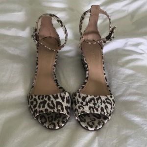 J Crew Wedges Size 8 Leopard