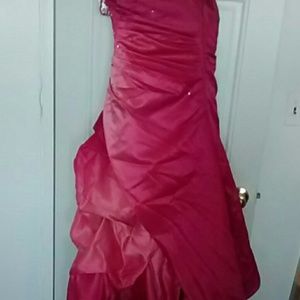 Strapless gown