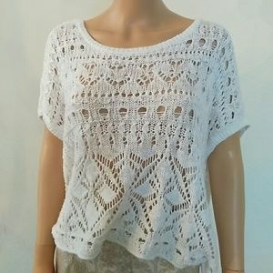 Abercrombie & Fitch White Sweater