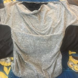 XL sparkly short sleeve shirt