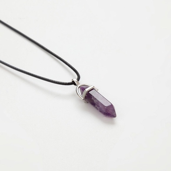 Amethyst Point Necklace/Choker - Picture 2 of 2