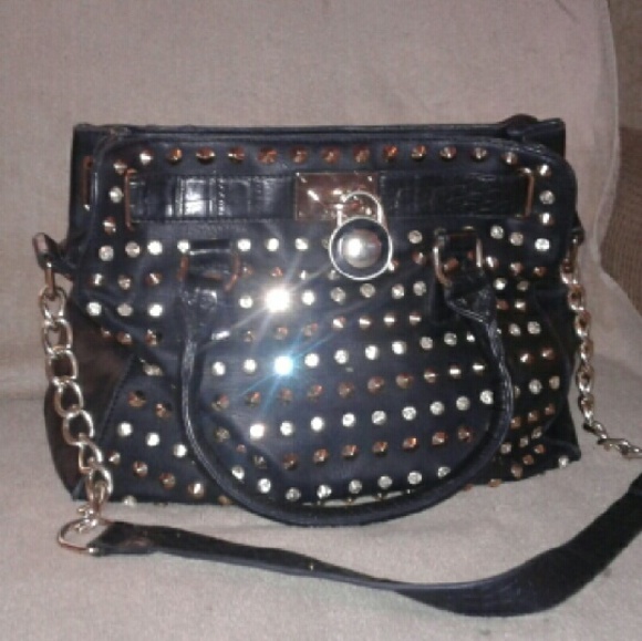 Black Studded Purse