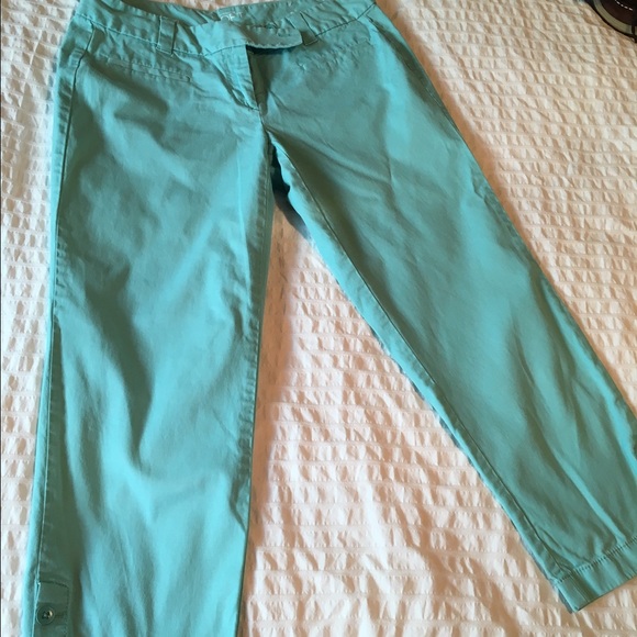 LOFT Robin Egg Blue Crop pant