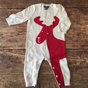 Baby GAP sweater one-piece with reindeer