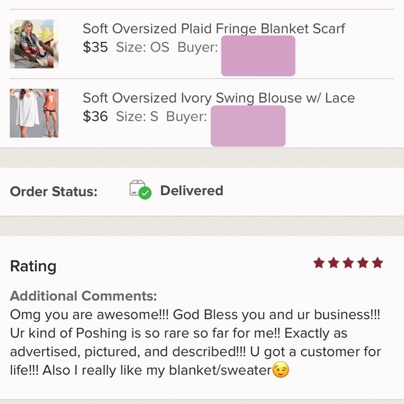 •LAST ONE•Oversized Plaid Fringe Blanket Scarf - Picture 5 of 5