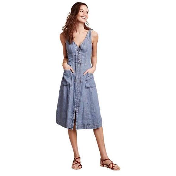 Anthropologie  jean dress