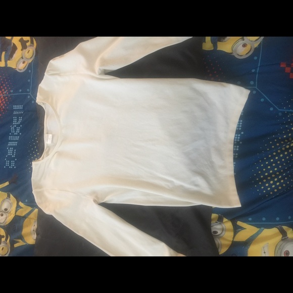 Express spandex white shirt L