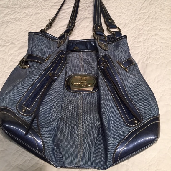 Kathy Van Zeeland, periwinkle purse