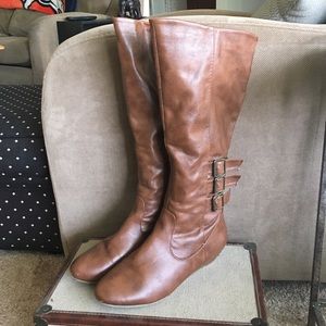 Cognac Riding Boots