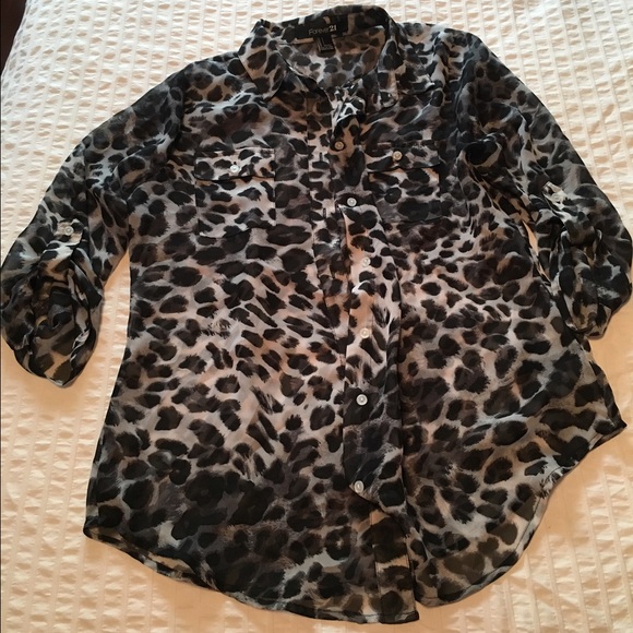 Forever 21 Leopard Print Blouse