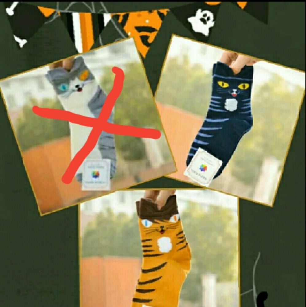 Kitty novelty socks ?? 2 styles