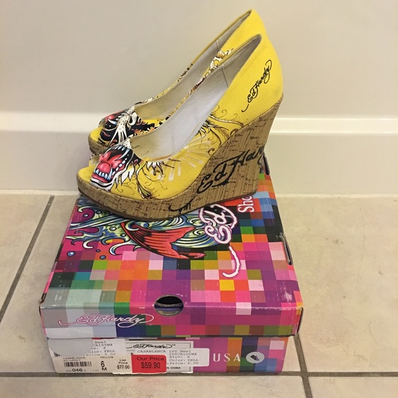 Ed Hardy Casablanca wedges