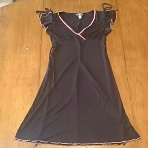 M women's City Triangles black W/pink trim dress