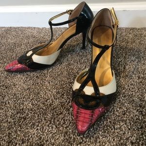 genuine leather handmade heels!! barely worn