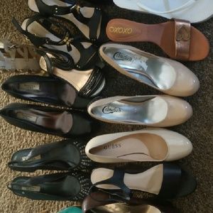 15 pairs of heels wedges all brands