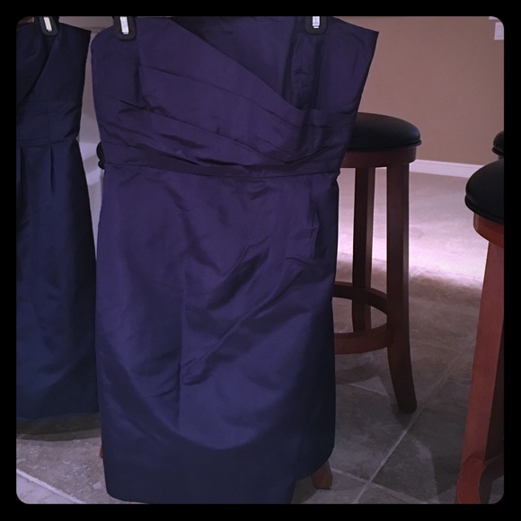 JCREW NAVY BLUE STRAPLESS DRESS/8