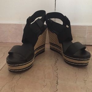 Platform Espadrilles with black detailing